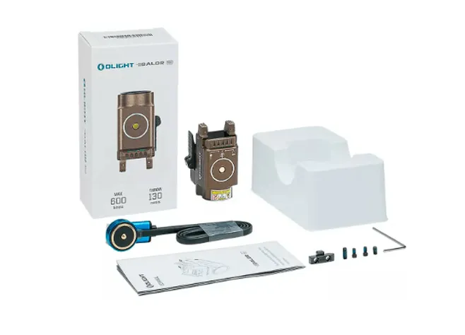 Ліхтар з ЛЦВ Olight Baldr Mini Green Laser Desert Tan Фото 3
